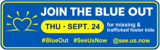 Join the Blue Out banner sticker for Thursday, September 24